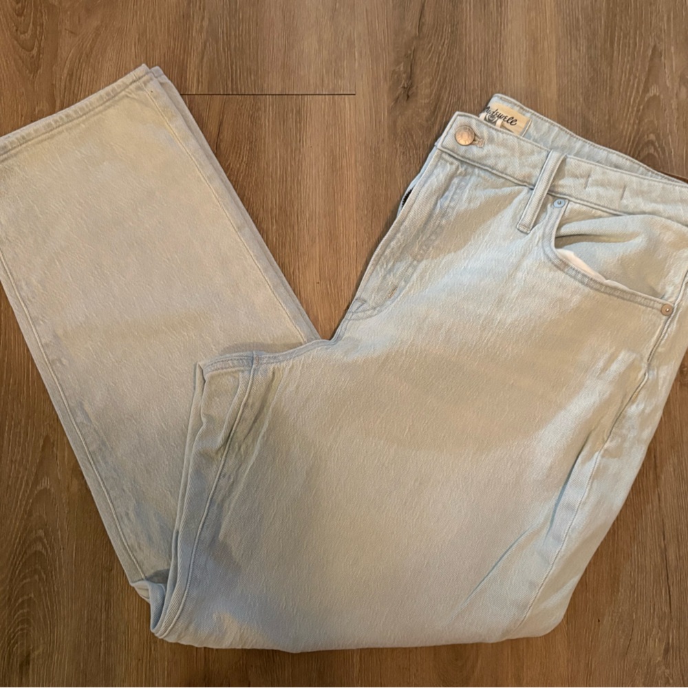 Madewell Straight Leg Jeans - Soft Blue